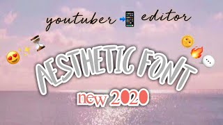 BONGKAR 20 font aesthetic para youtuber amp editor anglee nr [upl. by Samuel]