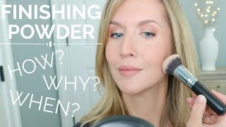 How to use Finishing Powder for an Airbrushed Makeup Look  The BEST Finishing Powders [upl. by Gschu814]