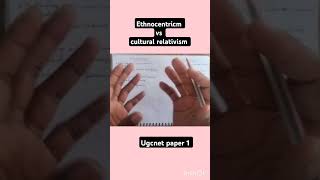 Ethnocentric vs cultural relativismugcnet netjrf shortvideo shortsviral shortfeednetjrfugc [upl. by Valerio]