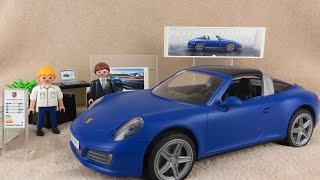 Playmobil deutsch Porsche 911 Targa 4S 5991 blau [upl. by Airetnahs]