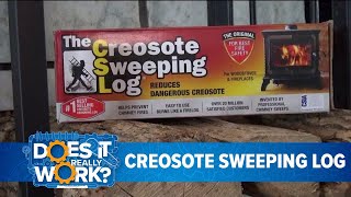 Creosote Sweeping Log does it work [upl. by Ahsilrak800]