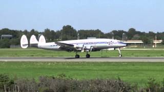 Breitling Super Constellation HBRSC Arrival Hamburg Airport Days 2015 [upl. by Cofsky]