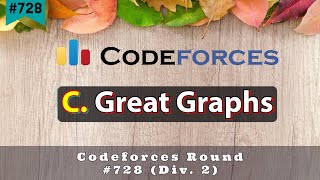 C Great Graphs  Codeforces Round 728 Div 2  sKSama Hindi Editorial [upl. by Jahdiel427]