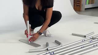 PB Backdrops How to Install Backdrop Stand [upl. by Ahsikad]