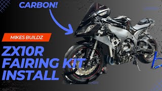 NEW FAIRINGS FOR GEN 4 KAWASAKI NINJA ZX10R CARBON [upl. by Czarra937]