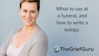 How to write a moving eulogy [upl. by Auberta]