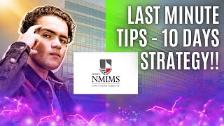 NMIMS Mumbai Admission Pakka😱🔥 Nmims Last Minute Tips10 Days Strategy  NPATNLATNCET [upl. by Nnhoj951]