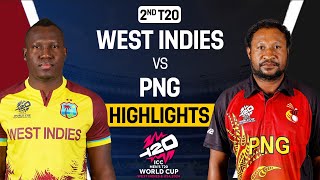 West Indies vs PNG 2nd T20 World Cup Match Highlights  ICC World Cup 2024  WI vs PNG Highlights [upl. by Prader834]