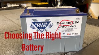 Why The AMP HOUR RATING Is Important For Choosing A TROLLING MOTOR Battery [upl. by Eey]