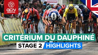 Unpredictable Finish After Attritional Day  Critérium Du Dauphiné 2023 Highlights  Stage 2 [upl. by Asyen]