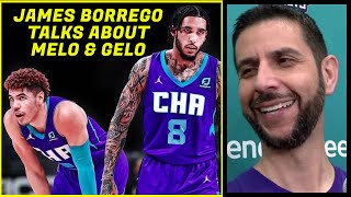 HORNETS COACH TALKS LIANGELO amp LAMELO NEEDING UNSELFISH PLAYERS MELO’S JERSEY amp SUMMER LEAGUE [upl. by Kcirret]