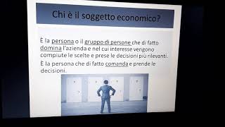 Il soggetto giuridico e il soggetto economico economiaaziendalepervoi [upl. by Dripps]