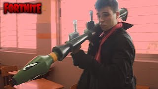 ¡¡ FORTNITE EN LA VIDA REAL  Mini PELICULA by Alecmolon [upl. by Ennairod]