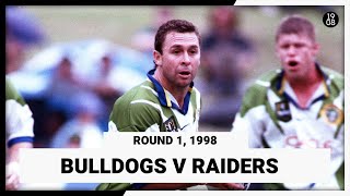 Canterbury Bulldogs v Canberra Raiders  Round 1 1998  Full Match Replay  NRL Throwback [upl. by Aronow]