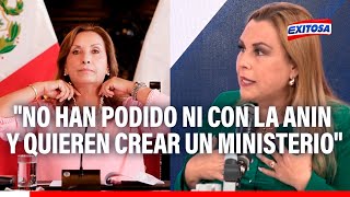 🔴🔵Fiorella Molinelli arremete contra Dina Boluarte por creación del Ministerio de Infraestructura [upl. by Dripps]