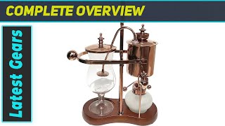 Nispira Belgian Belgium Royal Family Balance Syphon Siphon Coffee Maker Vacuum Brewing System [upl. by Arbe]