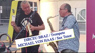 Dirceu Braz Schagerl Cornet Michael von Haas Tenor Saxofon funny foryou brazbachtrompete [upl. by Selokcin]