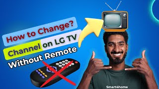 How to Change the Channel on LG TV Without Remote  Where are the channel buttons on LG TV [upl. by Colline]