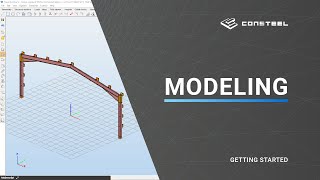 Getting started with Consteel  How to model a haunched frame [upl. by Imit]