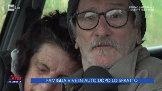 Famiglia vive in auto dopo lo sfratto  La Vita in Diretta 26032024 [upl. by Hum512]