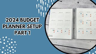 2024 Budget Planner Setup Part 1  Year at a Glance 12 Boxes Goals  Erin Condren Monthly Planner [upl. by Tebzil]