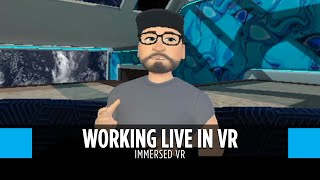 VR Coworking Live in an ImmersedVR Coffee Shop [upl. by Aja]