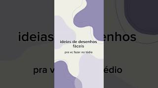 ideias de desenhos fáceis pra vc fazer no tédio desenho arte viralvideo [upl. by Dasa]