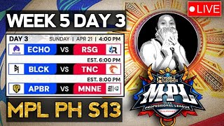 LIVE MPL PHILIPPINES S13 Week 3 Day 1 [upl. by Asp]