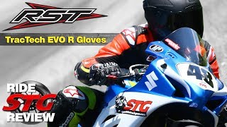 RST TracTech EVO R CE Glove Ride Review  Sportbike Track Gear [upl. by Namso]