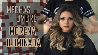 TUTORIAL  OMBRE HAIR  MORENA ILUMINADA  OMBRE GOLD [upl. by Ellicul]