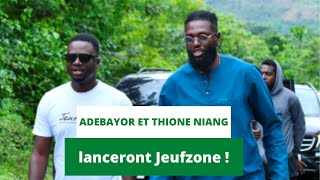 Thione Niang et Adebayor vont lancer Jeufzone au Togo [upl. by Albarran344]