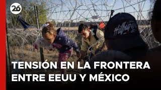 ESTADOS UNIDOS  Tensión en la frontera entre Texas y México [upl. by Virnelli]