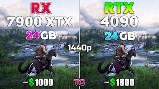 RX 7900 XTX vs RTX 4090  Test in 10 Games  1440p [upl. by Gnilhsa]