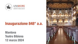 Inaugurazione 848° Anno Accademico Unimore  AA 20232024 [upl. by Drewett137]