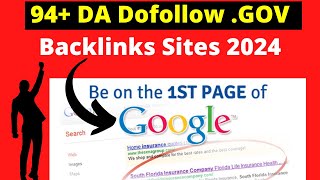 94 DA Dofollow GOV Backlinks Sites 2024 Seosmartkey [upl. by Gerius390]