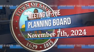 Saugus Planning Board  November 7th 2024 [upl. by Hadias]