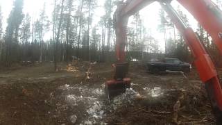 Kubota kx 080 excavator working [upl. by Rives975]