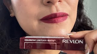 Revlon Colorstay Limitless Matte Liquid LipstickMis primeras impresiones [upl. by Radbourne]