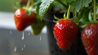 Growing strawberries in vertical containers full guide [upl. by Kciredes935]