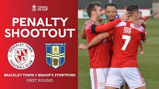 Full Penalty Shootout  Brackley Town v Bishops Stortford  Emirates FA Cup 2021 [upl. by Lorenz]