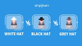 White Hat vs Black Hat vs Grey Hat  Types Of Hackers Explained  Shorts  Simplilearn [upl. by Chubb297]