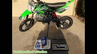 Taotao 125cc Dirt Bike Oil Change  DB17 Oil Change  how to change oil on taotao 125 cc dirt bike [upl. by Rutger]