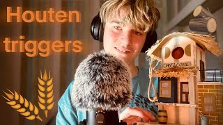 ASMR  tappen op houten triggers🤎🪵 [upl. by Eelyram]