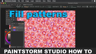 Paintstorm Studio  Fill patterns  textures tutorial [upl. by Anerehs]