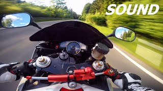 YAMAHA R6  AKRAPOVIC  RIDE TO SCHOOL  RAW SOUND [upl. by Tevis]