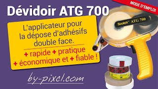 Dévidoir ATG 700  pour la dépose de double face  Mode demploi  bypixclcom [upl. by Ahsilif814]