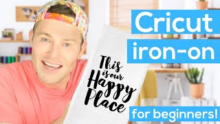 Cricut IronOn Tutorial for Beginners EASY [upl. by Alleirbag]