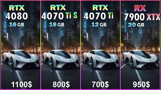 RTX 4080 vs RX 7900 XTX vs RTX 4070 Ti SUPER vs RTX 4070 Ti Test in 50 games at 4K [upl. by Aseiram]