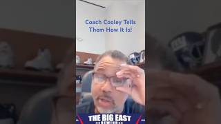 Coach Cooley gives insight to his coaching style hoyas bigeasthoops georgetown ncaa [upl. by Sile]