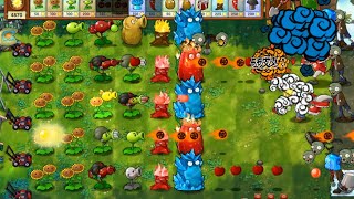 All types peashooter in plants vs zombies super hybrid fusion edition [upl. by Saihttam]